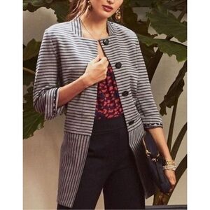CAbi Dappled Stripe Car Coat
